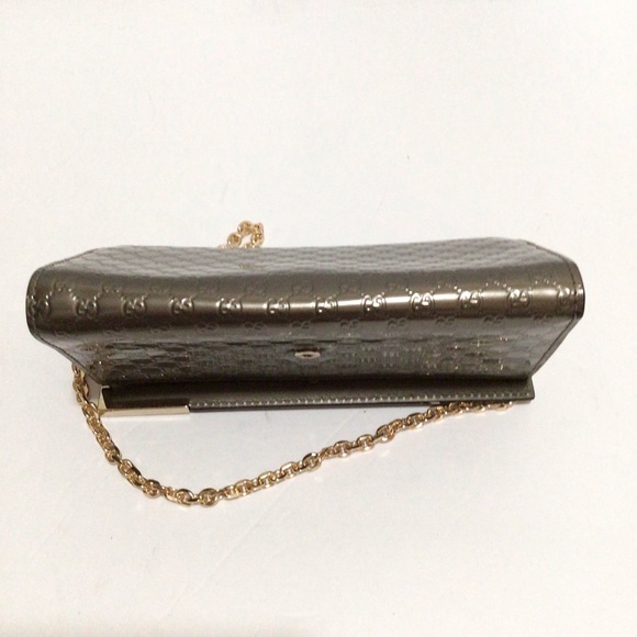 Gucci Metallic Gray Wallet on Chain - Picture 9 of 16